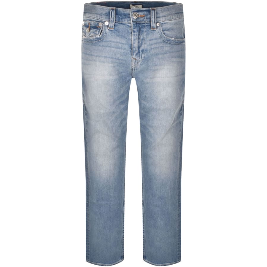 True Religion Ricky Flap Jeans Mid Wash Blue | Mainline